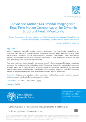 Advanced Robotic Multimodal Imaging with Real-Time Motion Compensation for Dynamic Structural Health Monitoring